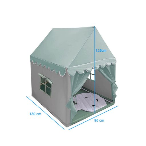 Domek dla dzieci w kilku rodzajach - miętowy