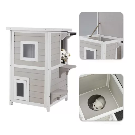 Domek dla kota 2-piętrowy