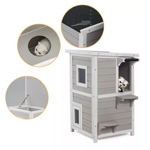 Domek dla kota 2-piętrowy