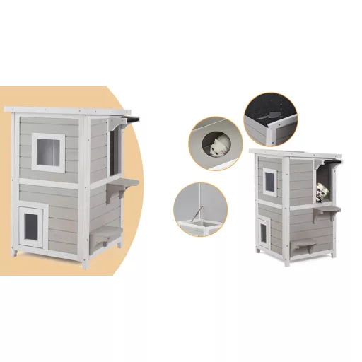 Domek dla kota 2-piętrowy