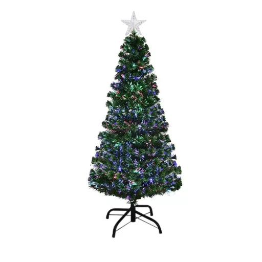 Sztuczna choinka ze światłowodami z kolorowym LED-em w kilku rodzajach-120 cm-owa