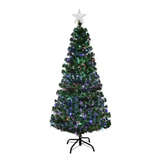   Sztuczna choinka ze światłowodami z kolorowym LED-em w kilku rodzajach-150 cm-owa