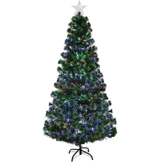   Sztuczna choinka ze światłowodami z kolorowym LED-em w kilku rodzajach-210 cm-owa