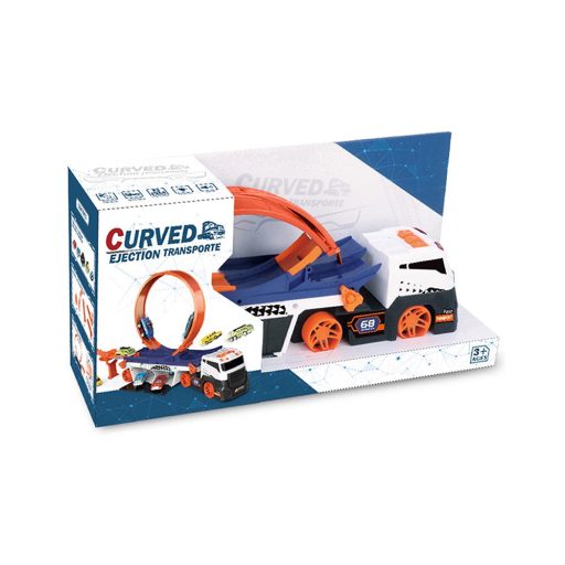 Tor pętli dla ciężarówek z małymi samochodami