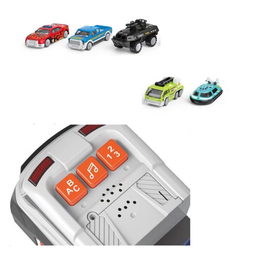 Tor pętli dla ciężarówek z małymi samochodami