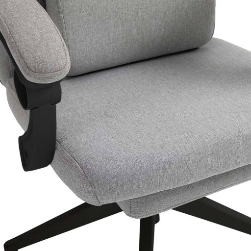 Krzesło biurowe obrotowe z zagłówkiem - w kilku kolorach - jasno szare