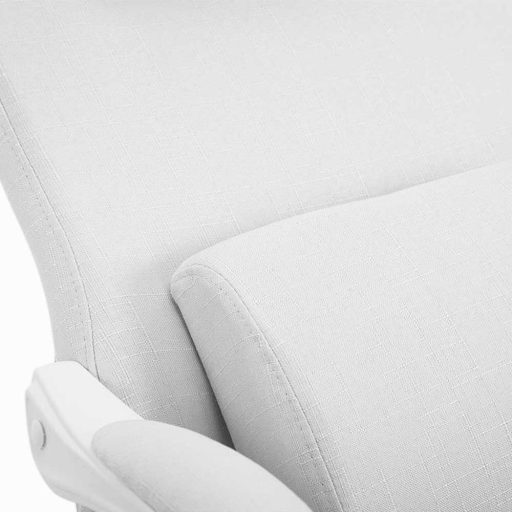 Krzesło biurowe obrotowe z zagłówkiem - w kilku rodzajach-białe