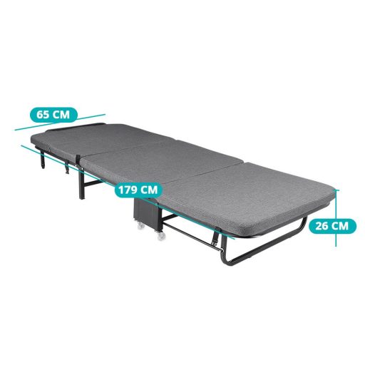 Łóżko dla gości w kilku rodzajach-szare