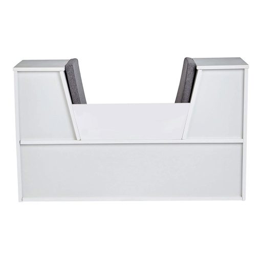 Półka do przechowywania z siedziskiem i poduszkami