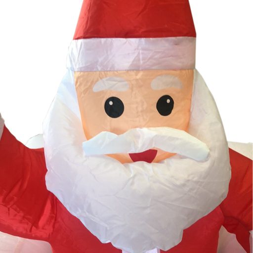 Dmuchane ozdoby świąteczne-Mikołaj w kominie