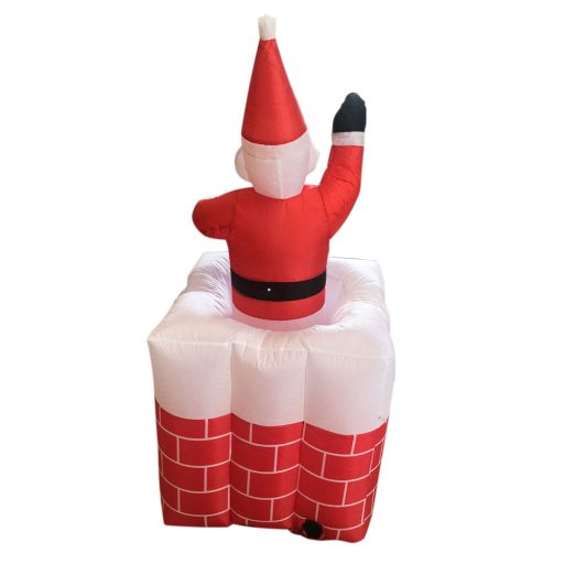 Dmuchane ozdoby świąteczne-Mikołaj w kominie