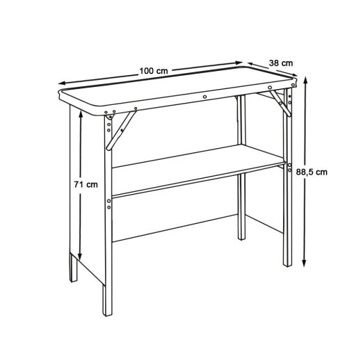 Składana, przenośna lada barowa