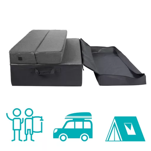 Przenośny składany materac, 100*190*10 cm