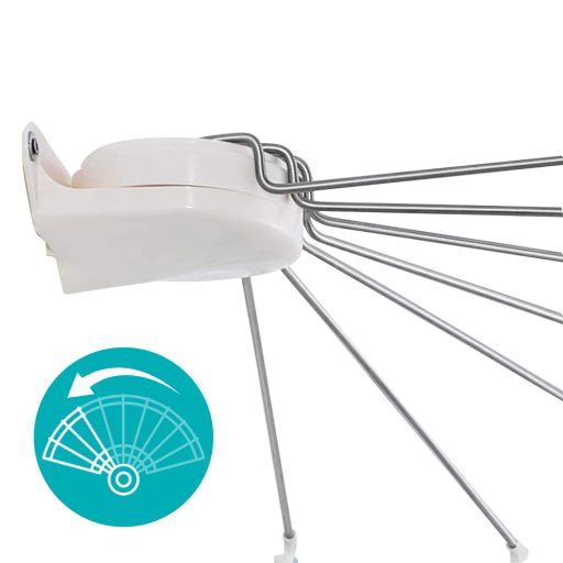 Uchwyt na zasłonę prysznicową w kształcie parasola