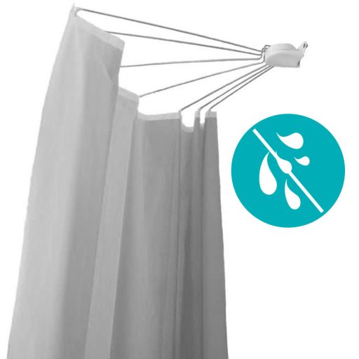 Uchwyt na zasłonę prysznicową w kształcie parasola