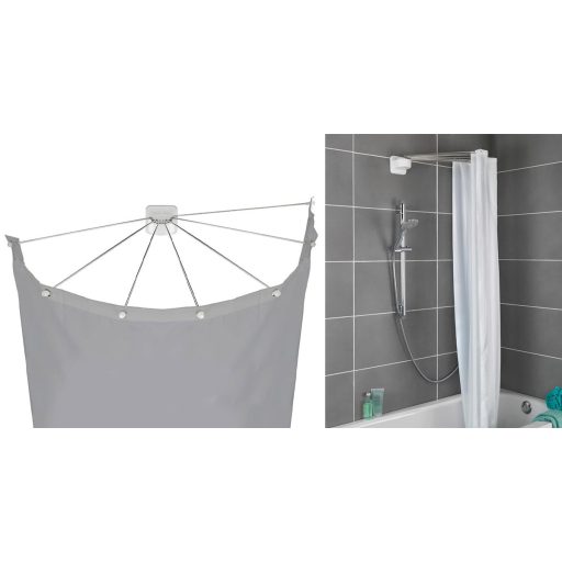 Uchwyt na zasłonę prysznicową w kształcie parasola