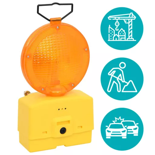 Lampa ostrzegawcza drogowa, 4 szt