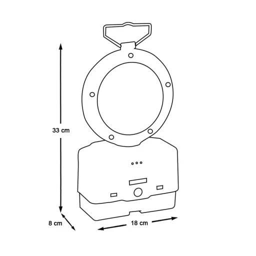 Lampa ostrzegawcza drogowa, 4 szt