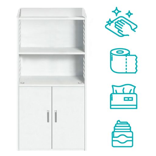 Mała szafka łazienkowa, biała