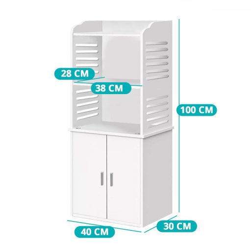 Mała szafka łazienkowa, biała