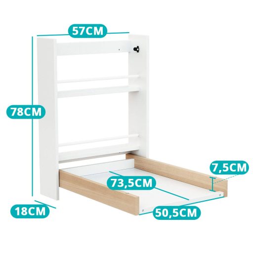 Przewijak ścienny składany