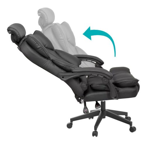 Krzesło obrotowe szefowskie LUX, w kilku kolorach-czarne