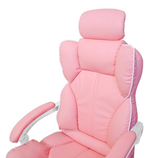 Krzesło obrotowe szefowskie LUX, w kilku kolorach-różowe