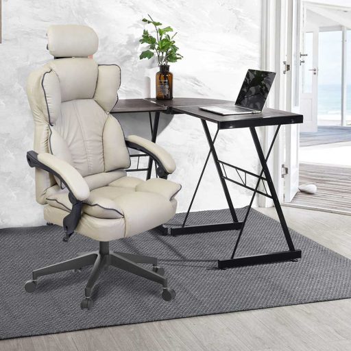 Krzesło obrotowe szefowskie LUX, w kilku kolorach-szare