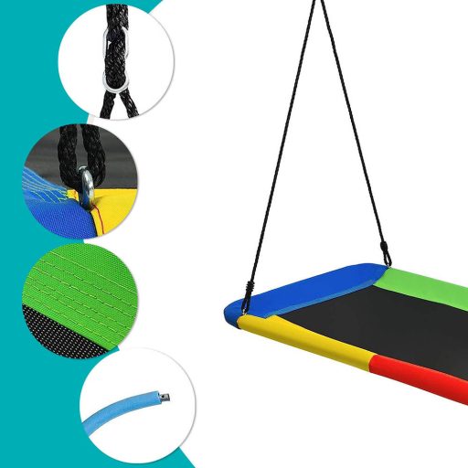 Huśtawka ogrodowa bocianie gniazdo, 150*180 cm, kolorowe