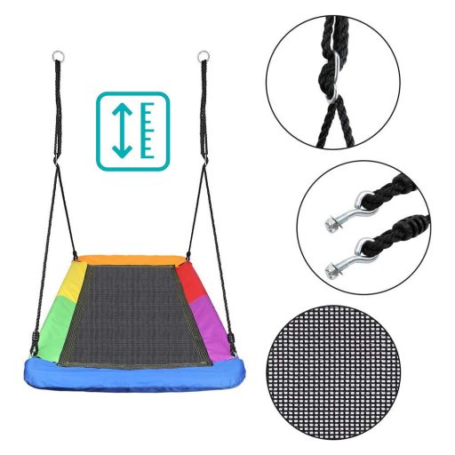 Huśtawka ogrodowa bocianie gniazdo, 150*180 cm, kolorowe