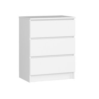 Komoda z 3 szufladami, biała 60*77*40 cm