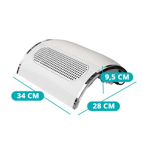 Elektryczny odkurzacz pyłu do paznokci z 3 wentylatorami