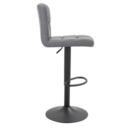 2 krzesła barowe z siedziskiem z tkaniny w kilku kolorach-jasnoszare