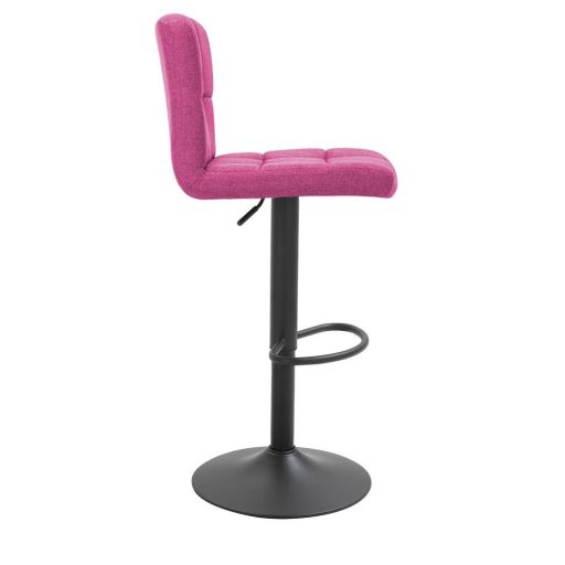 2 krzesła barowe z siedziskiem z tkaniny w kilku kolorach-pink
