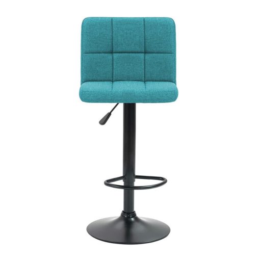 2 krzesła barowe z siedziskiem z tkaniny w kilku kolorach-miętowe