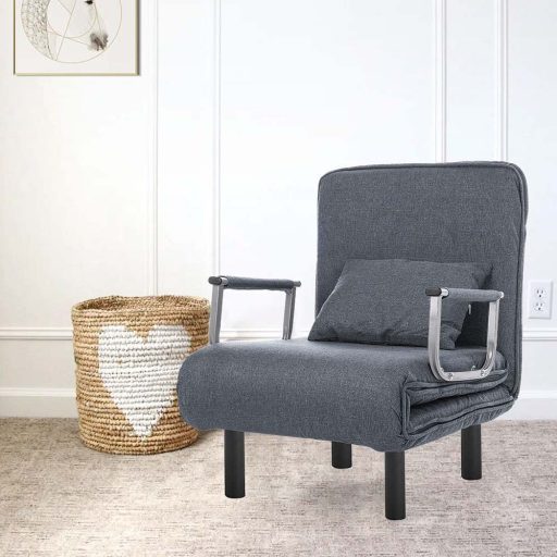 Fotel składany 2 w 1 w kilku kolorach-ciemnoszary