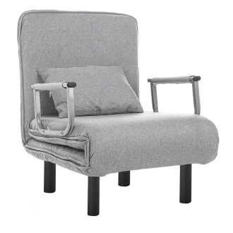 Fotel składany 2 w 1 w kilku kolorach-jasnoszary