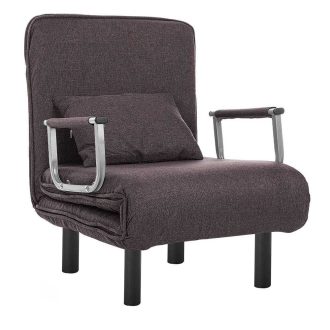 Fotel składany 2 w 1 w kilku kolorach-brązowy