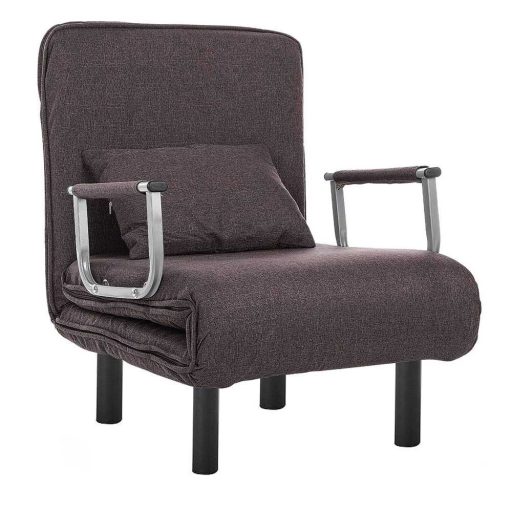 Fotel składany 2 w 1 w kilku kolorach-brązowy