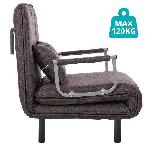 Fotel składany 2 w 1 w kilku kolorach-brązowy