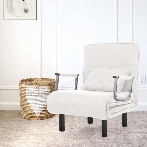 Fotel składany 2 w 1 w kilku kolorach-beżowy