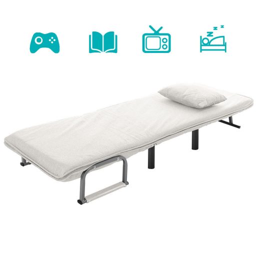 Fotel składany 2 w 1 w kilku kolorach-beżowy