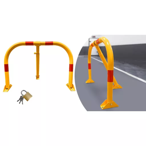 Składana, zamykana blokada parkingowa