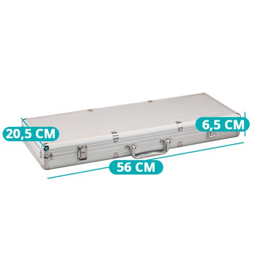 500-elementowy zestaw do pokera w aluminiowej torbie