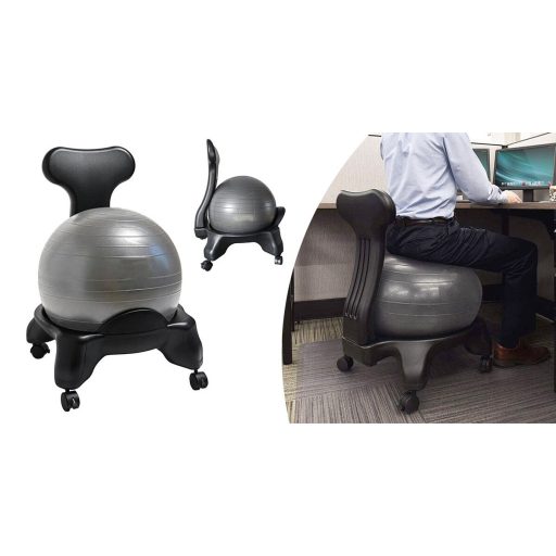 Krzesło fitness z piłką 55 cm