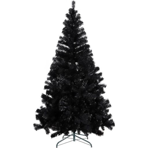 Czarna choinka sztuczna, 180cm 708 gałęzi