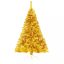 Złota choinka sztuczna, 150cm 415 gałęzi