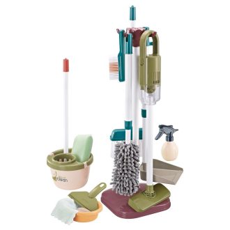 Zestaw do sprzątania dla dzieci z odkurzaczem stacjonarnym