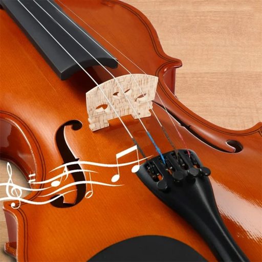 Zestaw akustycznych skrzypiec w etui