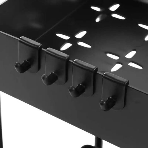 Dwuwarstwowa stojak organizacyjny pod zlew 2 szt. - czarny